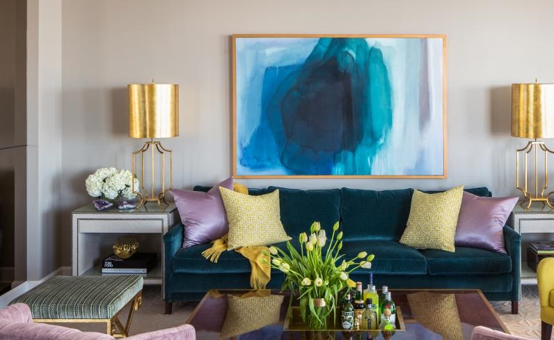 Popular Living Room Colors purple